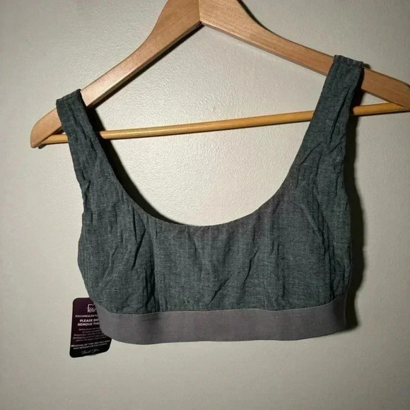 NWT Felina Lurra Cotton Span Rib Bralette M - Picture 3 of 4
